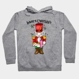 What's crackin' Nutcracker funny Christmas Stanley Cup inspired Hoodie